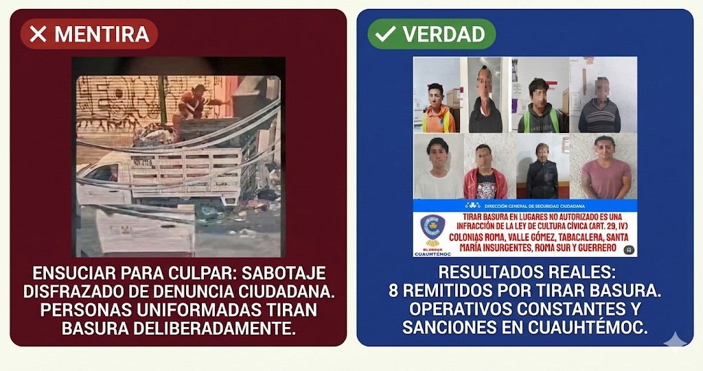 Ensuciar para culpar: cuando el sabotaje intenta pasar por “denuncia ciudadana”