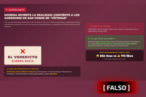 Morena invierte la realidad sobre San Cosme: convierte a los agresores en "víctimas" y a Alessandra en agresora