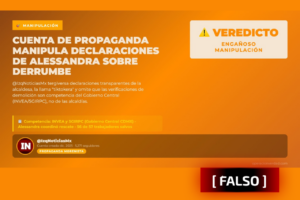 Cuenta de propaganda morenista manipula declaraciones de Alessandra sobre derrumbe