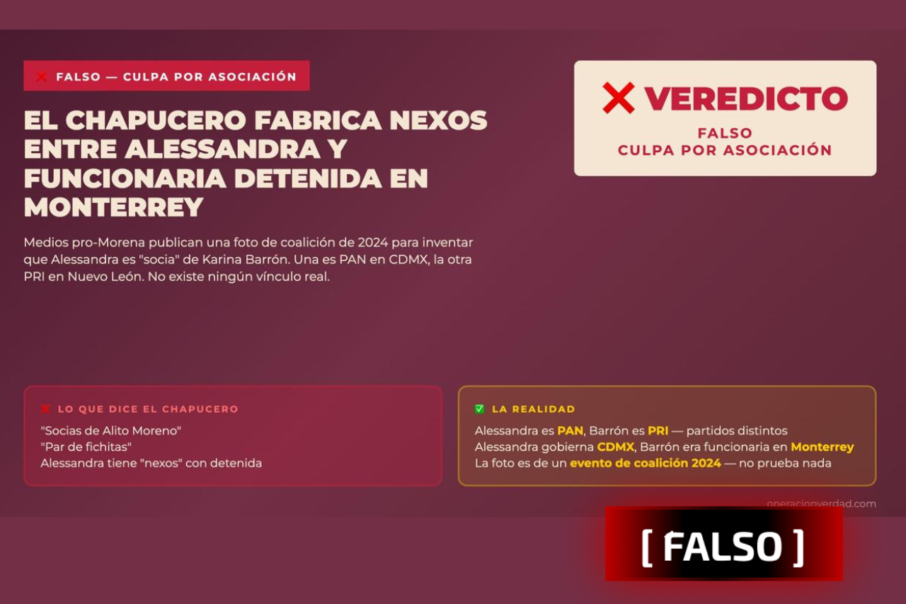 El Chapucero fabrica nexos entre Alessandra y funcionaria detenida en Monterrey