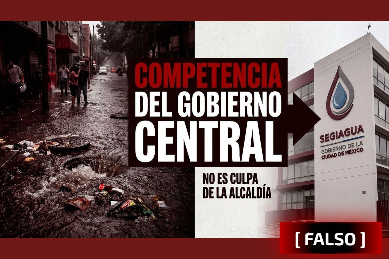El drenaje de la CDMX es responsabilidad del Gobierno Central, no de las alcaldías