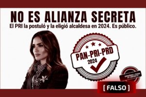Es engañoso que Alessandra "se alíe en secreto" con el PRI: ese partido la postuló y la eligió alcaldesa en 2024