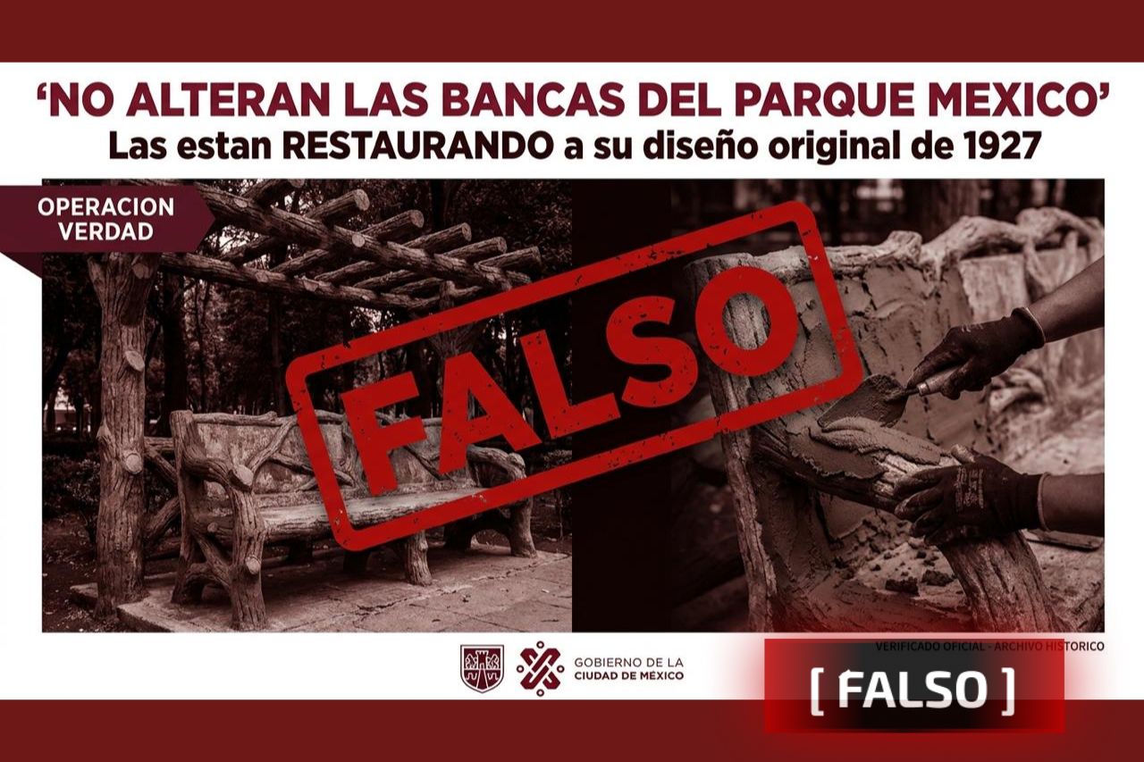 No están alterando las bancas del Parque México: las están restaurando a su diseño original de 1927
