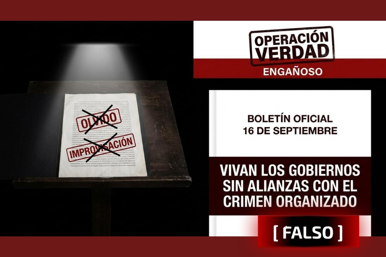 La arenga no fue un olvido ni una improvisación: la propia alcaldía la publicó como su mensaje del Grito