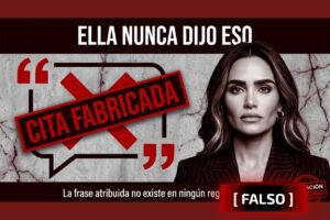 La frase no existe: nadie puede mostrar dónde dijo Alessandra Rojo de la Vega que un cuerpo "no parecía urgente"